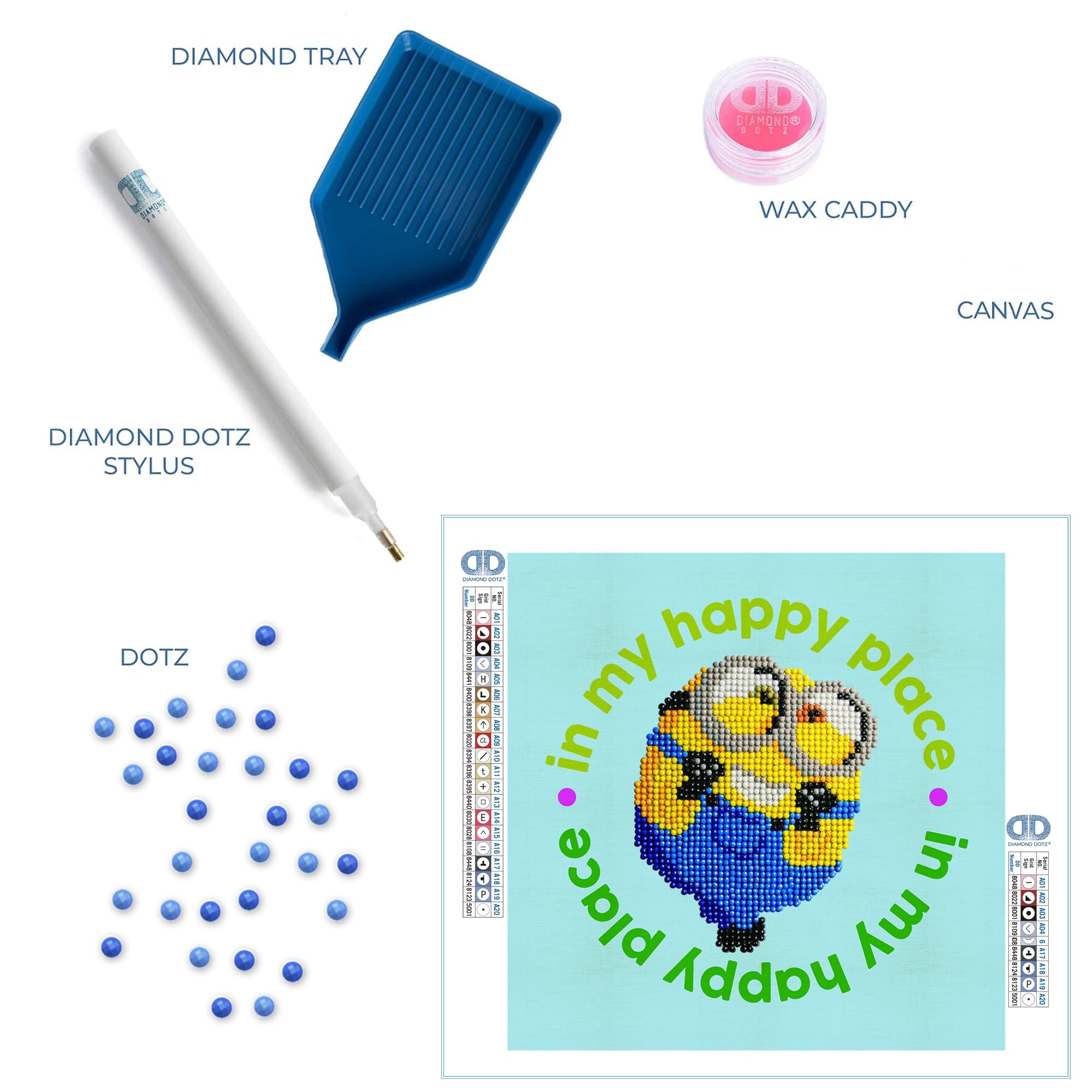 ダイヤモンドペインティングキット Amazon | DIAMOND DOTZ Happy Minion ダイヤモンドペインティング